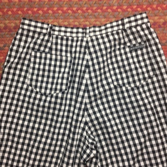 VINTAGE GINGHAM PLAID CROP PANTS - Picture 6 of 7